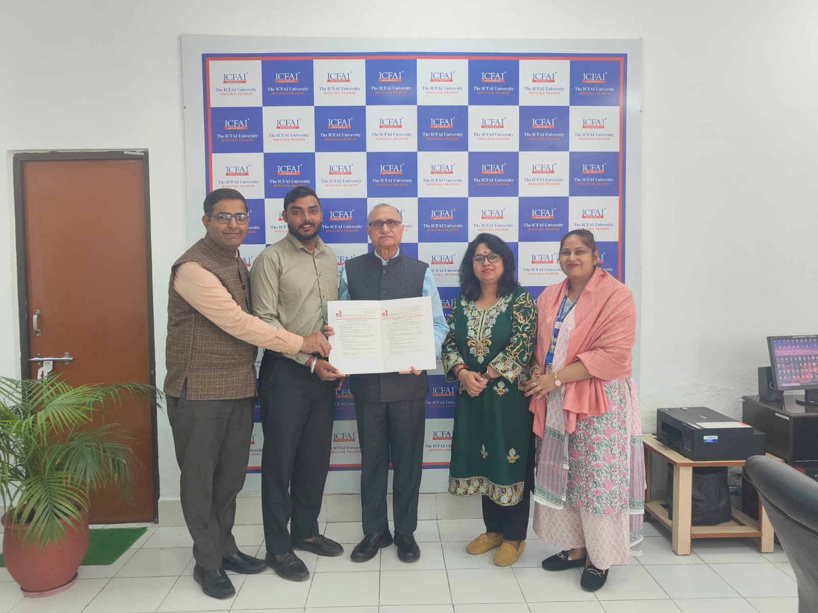 The ICFAI University, Himachal Pradesh Strengthens Industry Ties through Two MoUs and Campus Placement Drive