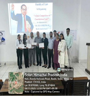 Quiz Competition to commemorate Dr. B.R. Ambedkar Jayanti 